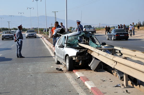 وفاة 11 شخص واصابة 2263 في حوادث السير بمدن المغرب خلال أسبوع