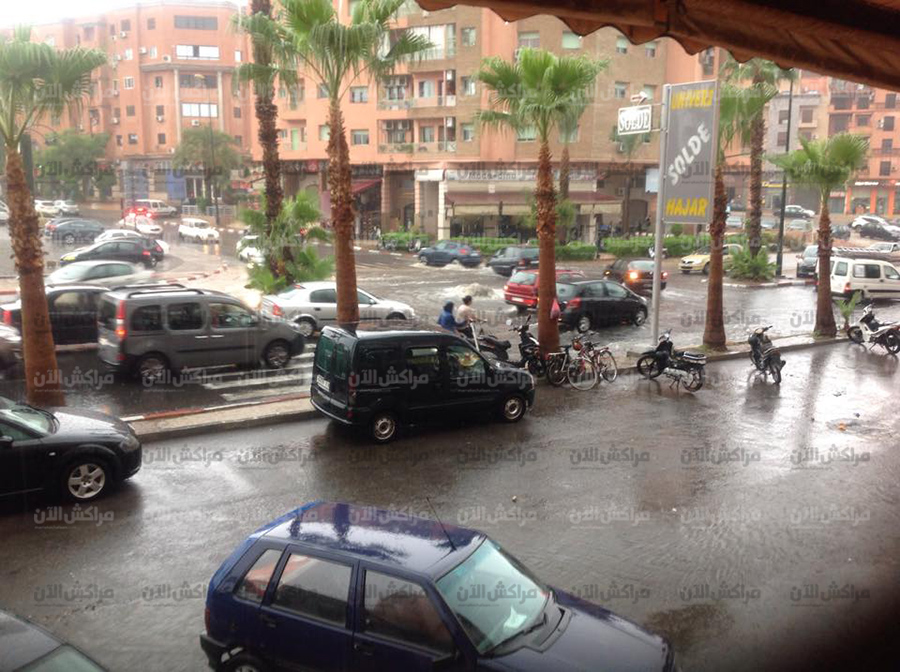 مقاييس التساقطات المطرية المسجلة بمراكش والصويرة خلال الـ24 ساعة الماضية