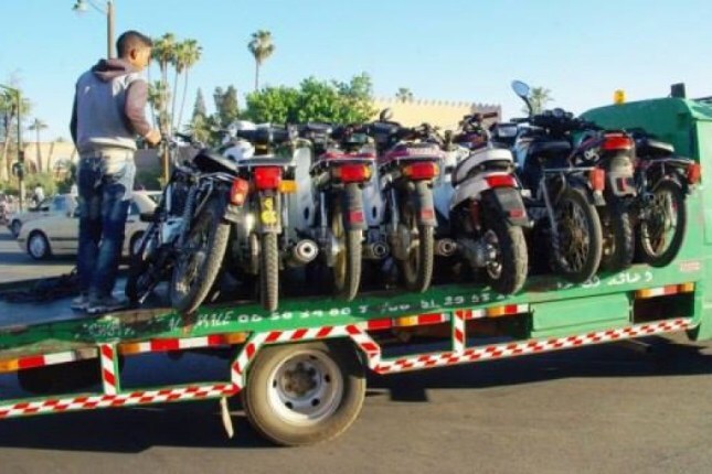 حملة أمنية تسفر عن حجز أزيد من 56 دراجة نارية مخالفة للقانون بمراكش