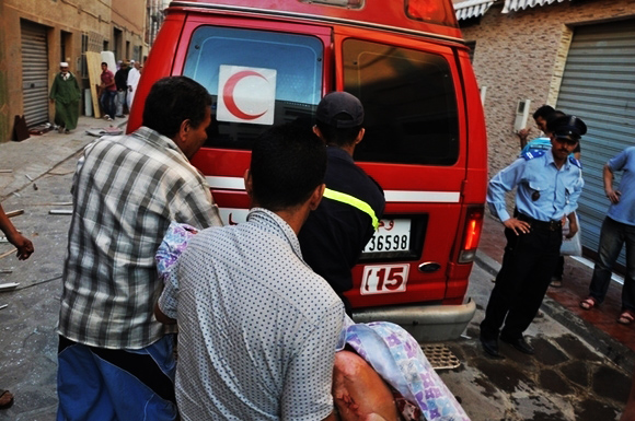 انفجار “بوطا” يرسل تسعة أشخاص إلى مستعجلات الرازي بمراكش ثلاثة منهم حالتهم خطرة