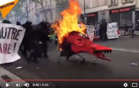 فيديو .. مواجهات وصدامات عنيفة في باريس على هامش مسيرات فاتح ماي