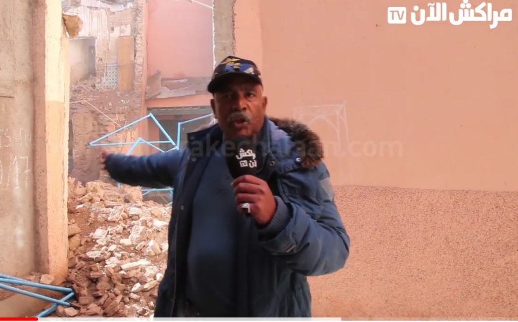 فيديو مثير.. هذا ماقاله متضرر عن انهيار منازل جراء اشغال بناء رياض اجنبي بمراكش