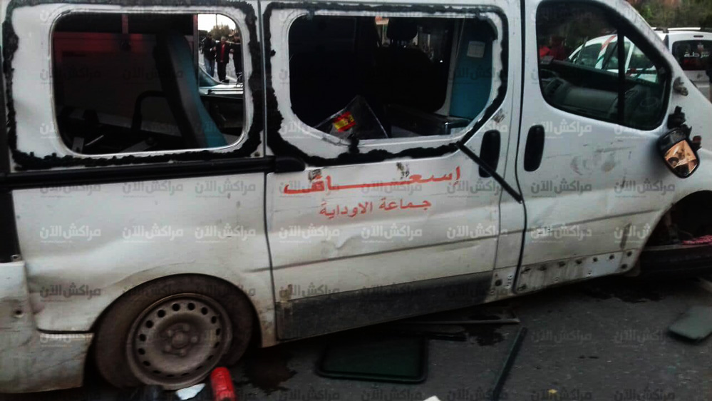 حصري.. وفاة سائق سيارة الاسعاف ضحية حادثة للسير بحي العزوزية بمراكش +صور