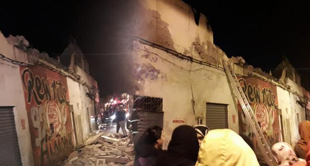 انهيار ثلاثة مبان بالمدينة القديمة في الدار البيضاء