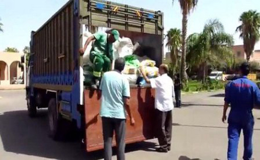 اعتقال “شيفور” شاحنة وحجز 6 أطنان من أكياس البلاستيك بابواب النخيل بمراكش