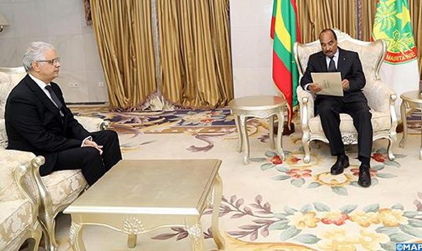 بركة يسلم رسالة خطية من الملك إلى الرئيس الموريتاني