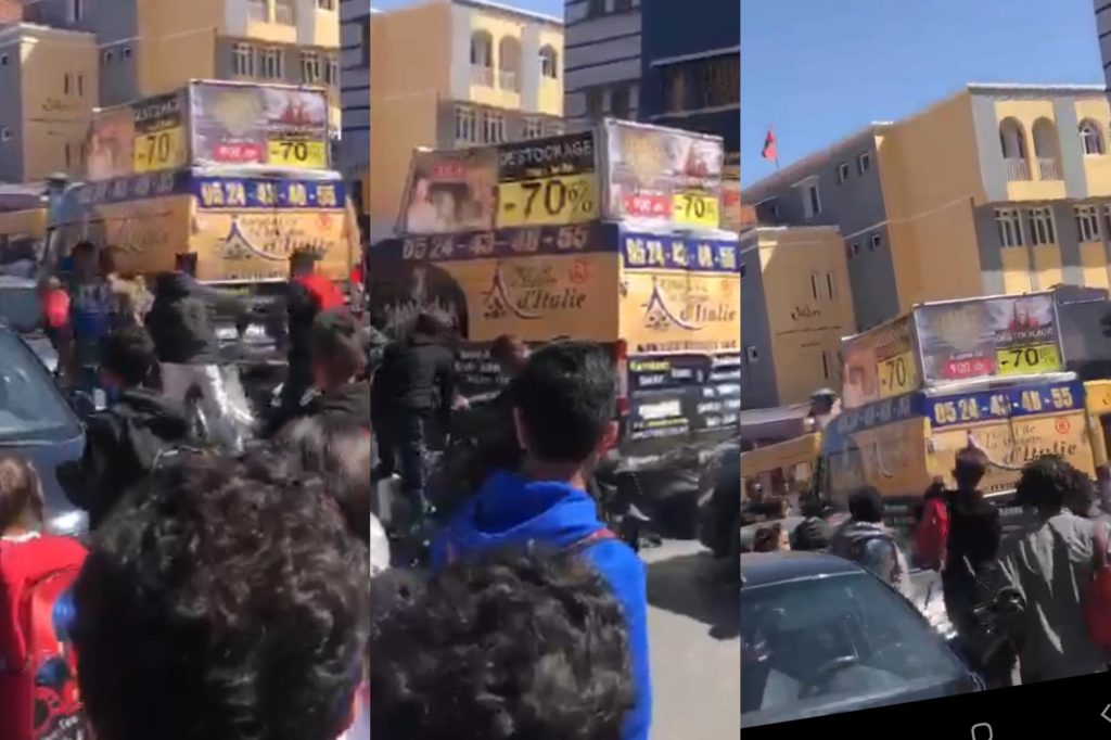 فيديو خطير.. سائق “ترونزيت” يدهس تلاميذ بحي اسيل بمراكش