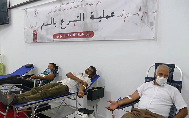 جمعية الأعمال الإجتماعية لموظفي عمالة إقليم آسفي تنظم حملة للتبرع بالدم