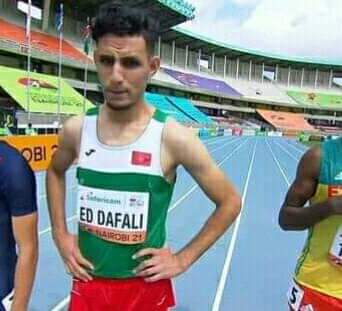 السرغيني مراد الدفالي ممثل المغرب في بطولة أفريقيالألعاب القوى شبان يتأهل لنهاية 3000 متر موانع