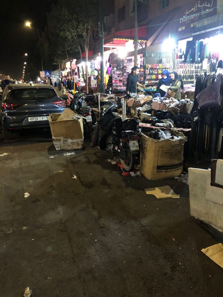 فوضى احتلال الملك العام باحياء المسيرة بمراكش تؤرق الساكنة +صور