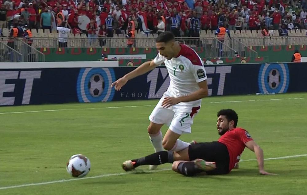 المنتخب الوطني المغربي ينتقل الى الاشواط الاضافية بعد تعادله مع  منتخب مصر بهدف لمثله