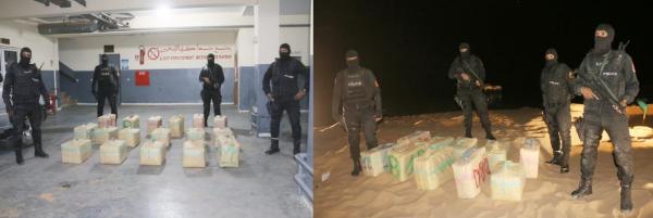 امن العيون يوقف ثلاثة اشخاص وحجز ازيد من 500 كيلوغرام من المخدرات