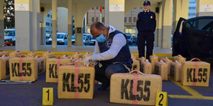 تنسيق مع “الديستي” يقود الى إحباط عملية للتهريب الدولي للمخدرات وحجز 516 كلغ من مخدر “الحشيش”