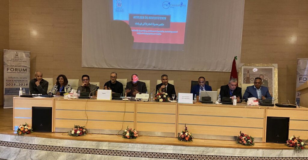 استمرار فعاليات أشغال منتدى التشخيص التشاركي لبرنامج عمل جماعة مراكش