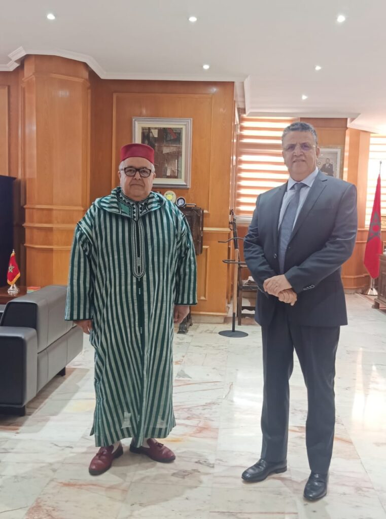 البرلماني واعمرو يجتمع بوزير العدل عبد اللطيف وهبي حول مركز القاضي المقيم بسيدي رحال