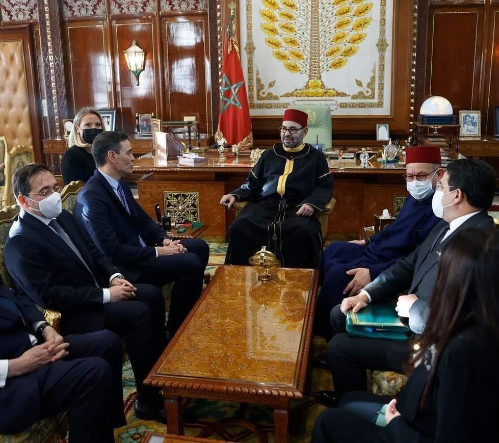 الملك محمد السادس يستقبل سانشيز رئيس الحكومة الإسبانية