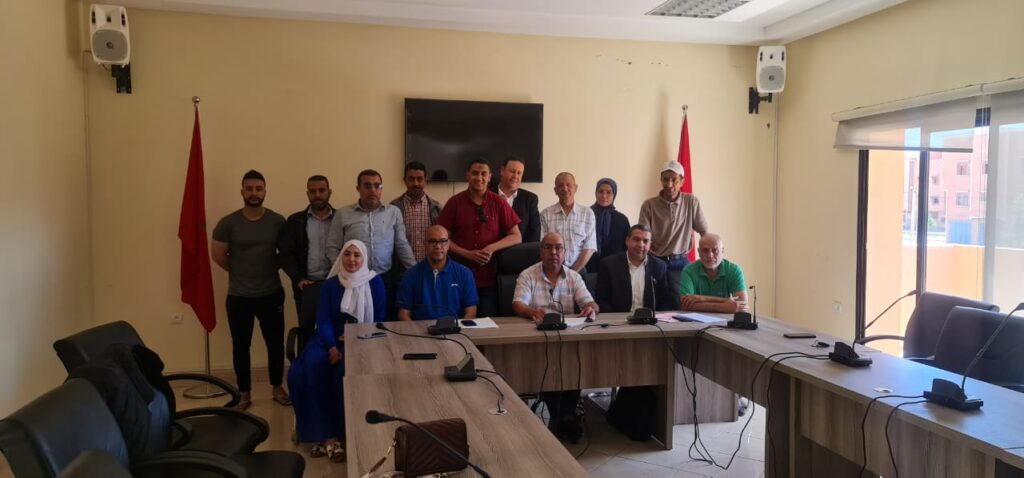 الجمعية الوطنية للدفاع عن حقوق الإنسان تعقد جمعها العام وتنتخب نادية فوزي رئيسة لفرع العطاوية وعبد السلام كويكة رئيسا لفرع قلعة السراغنة