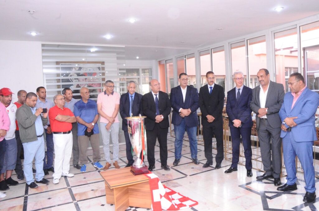 بالصور.. والي الجهة يشرف على حفل استقبال على شرف فريق الكوكب المراكشي لكرة السلة