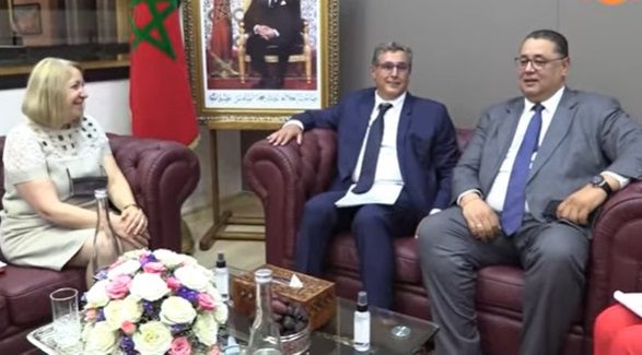 بحضور المستشار عبد الرحمان الوفا.. أخنوش يستقبل رئيسة برلمان أمريكا اللاتينية والكراييب +صور
