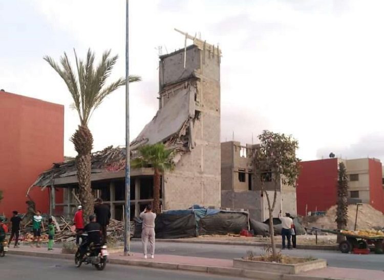 سلطات البيضاء تكشف تفاصيل انهيار عمارة في طور البناء