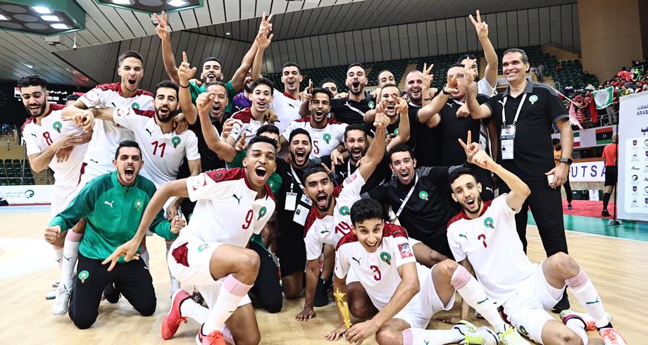المنتخب المغربي بطلا لكأس العرب لـ “الفوتصال” بعد فوزه على نظيره العراقي