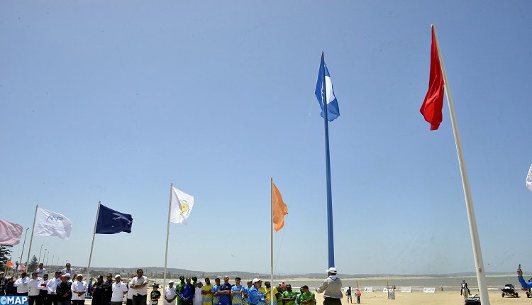 رفع “اللواء الأزرق” بشاطئ الصويرة