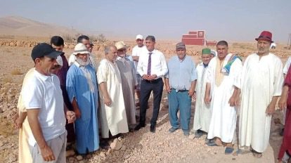 عامل إقليم شيشاوة يزور جماعة رحالة للوقوف على معانة الساكنة مع خصاص المياه