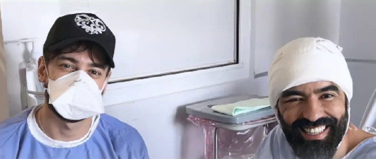سعد المجرد يزور الفنان حميد الحضري بعد استئصال ورم بالمخ