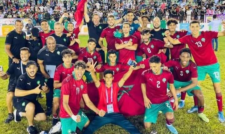 المنتخب المغربي لأقل من 18 سنة يتوج بالميدالية البرونزية بعد فوزه على نظيره التركي (4-2)