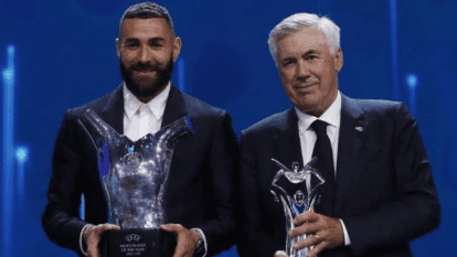 تتويج الإيطالي كارلو أنشيلوتي بجائزة أفضل مدرب في أوروبا