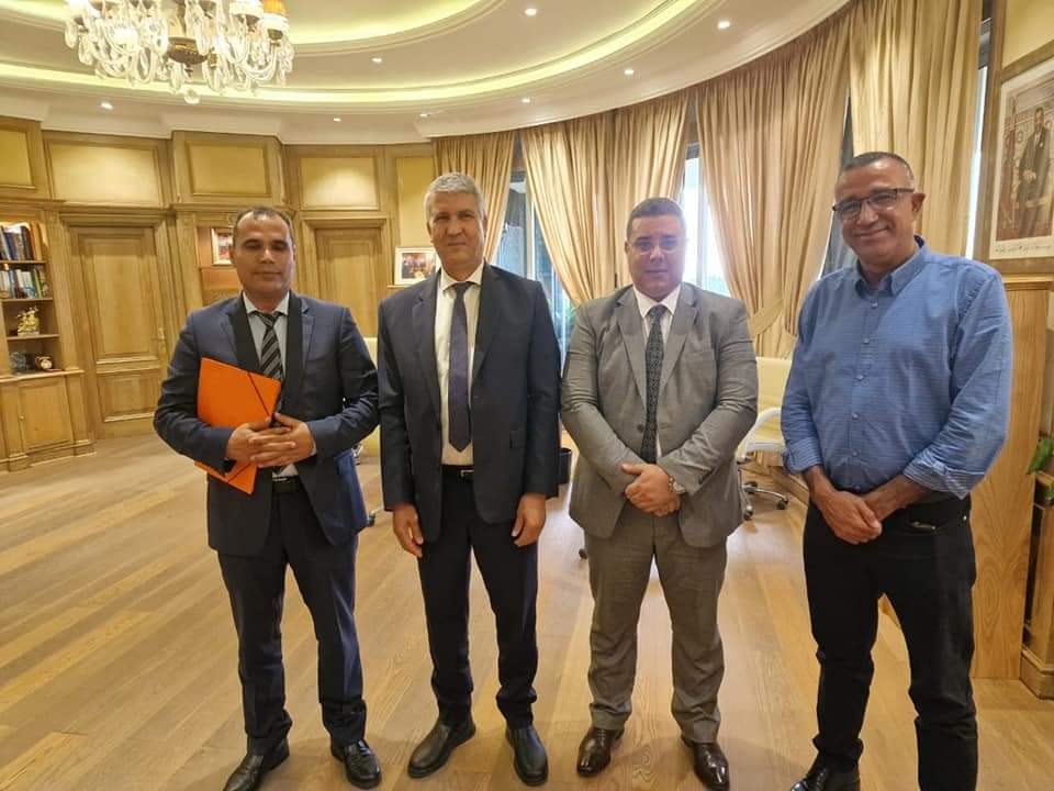 البرلماني الفرفار ومنتخبون عن اقليم قلعة السراغنة يعقدون لقاء عمل مع وزير الفلاحة