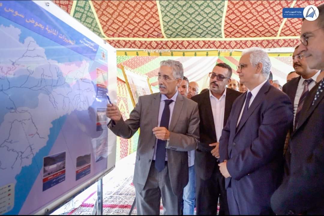 أكادير- إداوتنان.. وزير التجهيز والماء يطلع على تقدم أشغال سد تامري