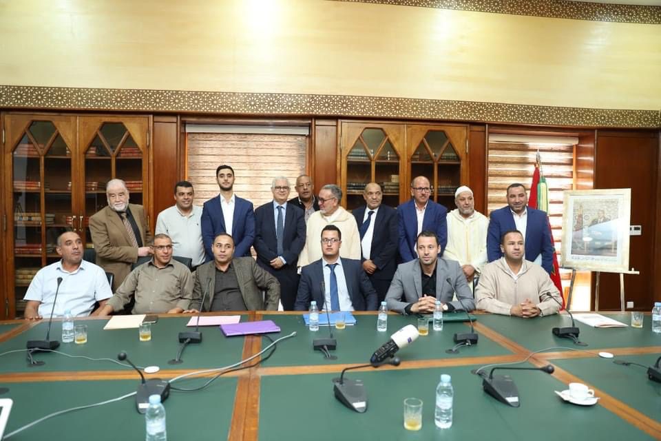 الوزير نزار بركة يعقد لقاء تواصليا رفقة المنتخبين بمجموعة من جماعات اقليم الحوز +صور
