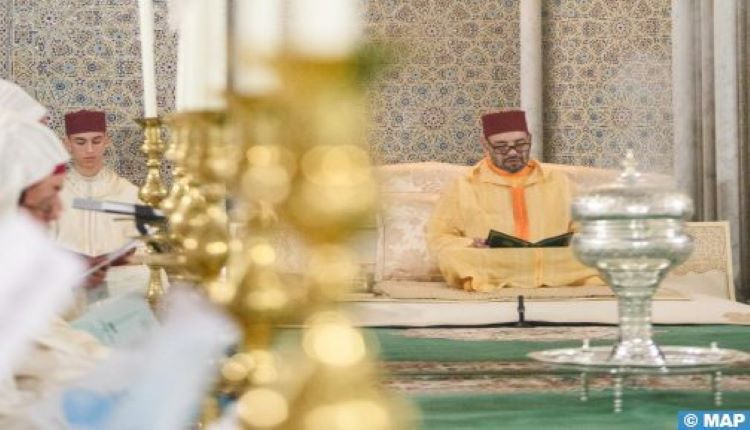 أمير المؤمنين يترأس بمسجد حسان بالرباط حفلا دينيا إحياء لليلة المولد النبوي الشريف