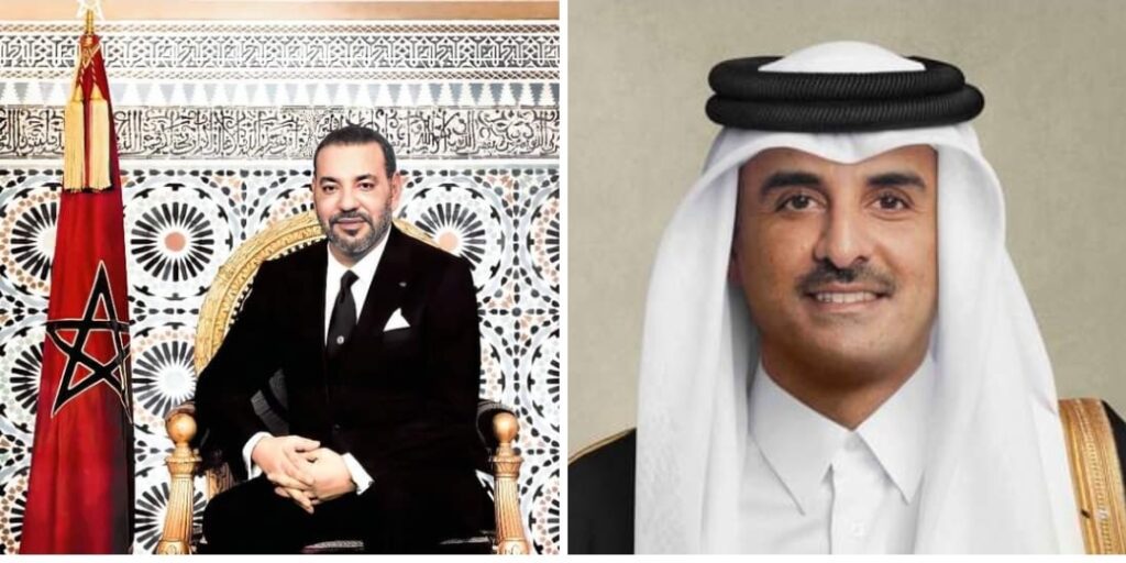 الملك محمد السادس يجري اتصالا هاتفيا مع أمير دولة قطر