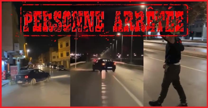 توقيف شخص ظهرر في فيديو وهو يسوق سيارة بسرعة مفرطة وبطريقة استعراضية بطنجة