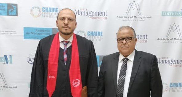 في حفل حضره رجال اعمال وجامعيين … اكاديمية التدبير بباريس تقدم دكتوراه صلاح الدين واعمرو في التدبير الاداري +صور