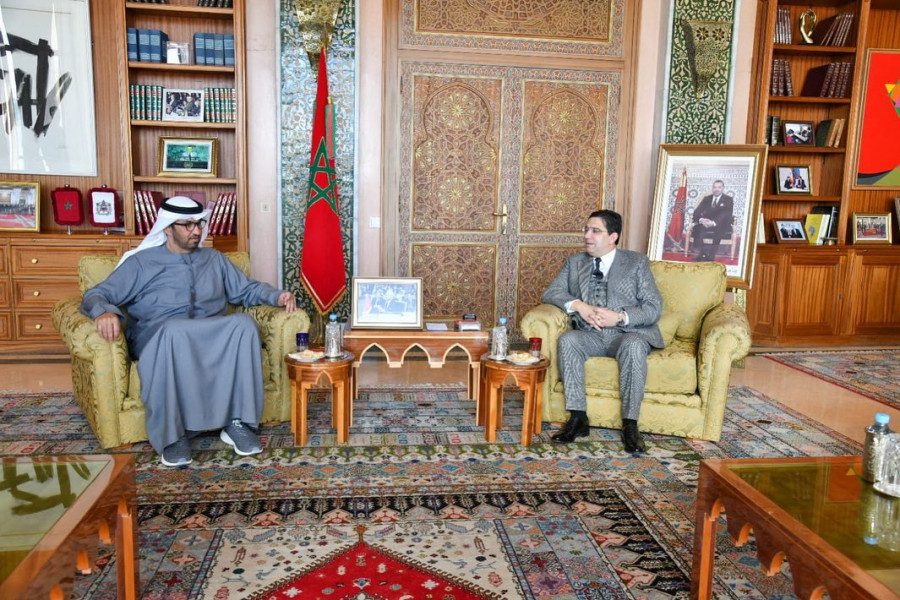 ناصر بوريطة يتباحث مع وزير الصناعة الإماراتي
