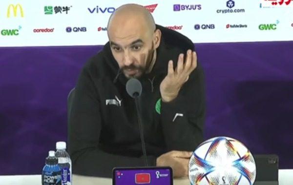 الركراكي: تأهل المنتخب المغربي إلى نصف النهائي أدخل الأسود إلى دائرة كبار المنتخبات العالمية