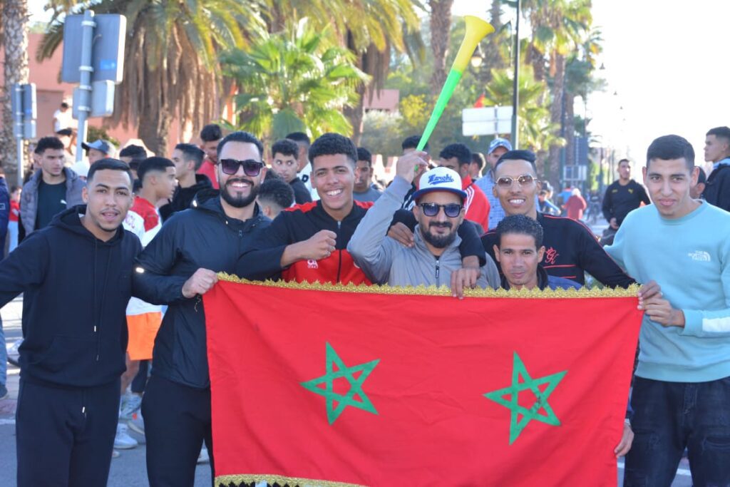 بلوغ المنتخب المغربي ربع نهاية كأس العالم يلهب شوارع وساحات قلعة السراغنة
