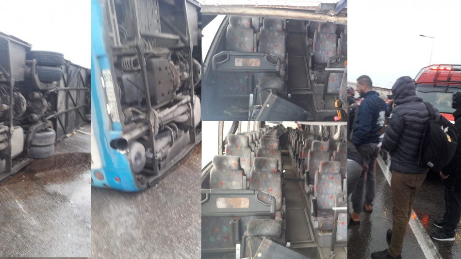 39 مصابا في انقلاب حافلة لنقل الركاب قرب المحمدية