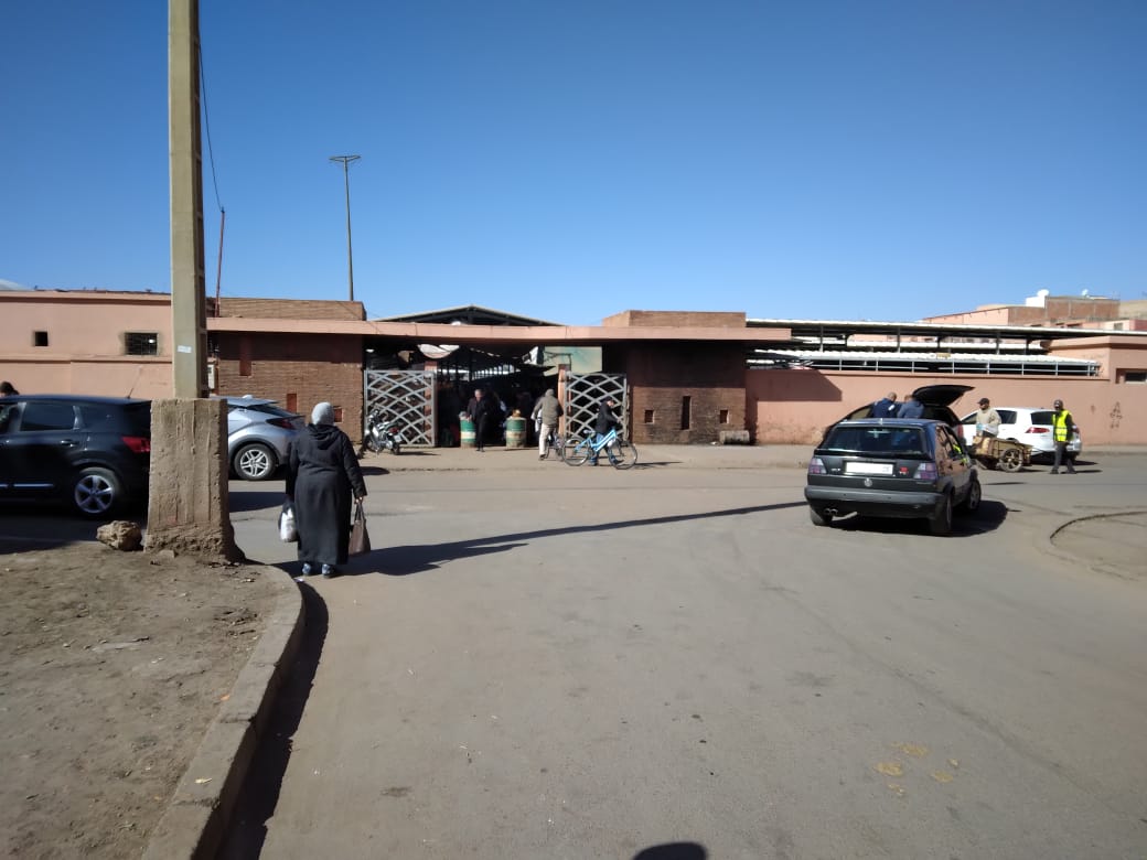 قائدة المقاطعة الادارية الأولى وأعوانها بقلعة السراغنة يتمكنون من تحرير الملك العمومي بحي النخلة وينظمون الباعة الجائلين داخل السوق النموذجي