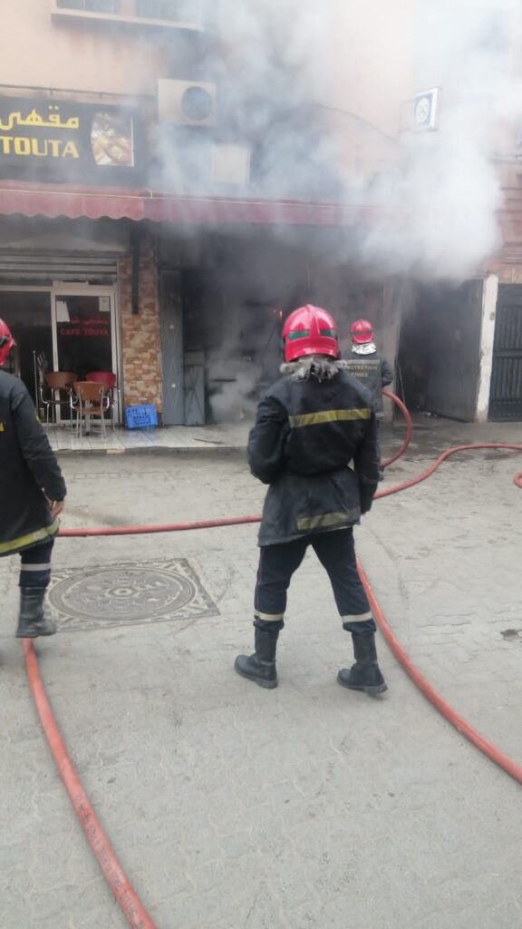 اندلاع حريق بمحل لبيع التبغ بمراكش