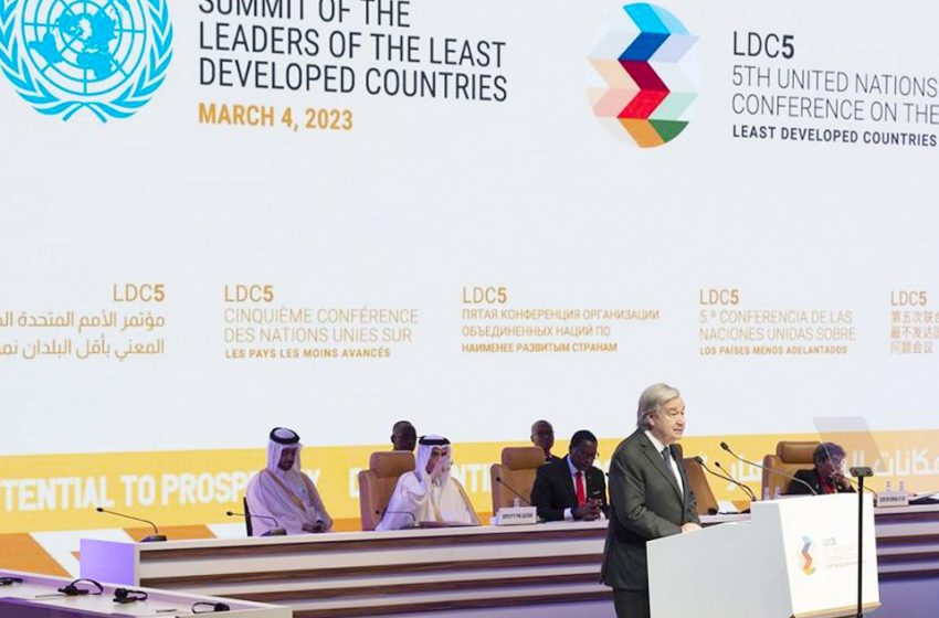 انطلاق أشغال الدورة ال5 من مؤتمر الامم المتحدة لأقل الدول نموا 2023 بمشاركة المغرب