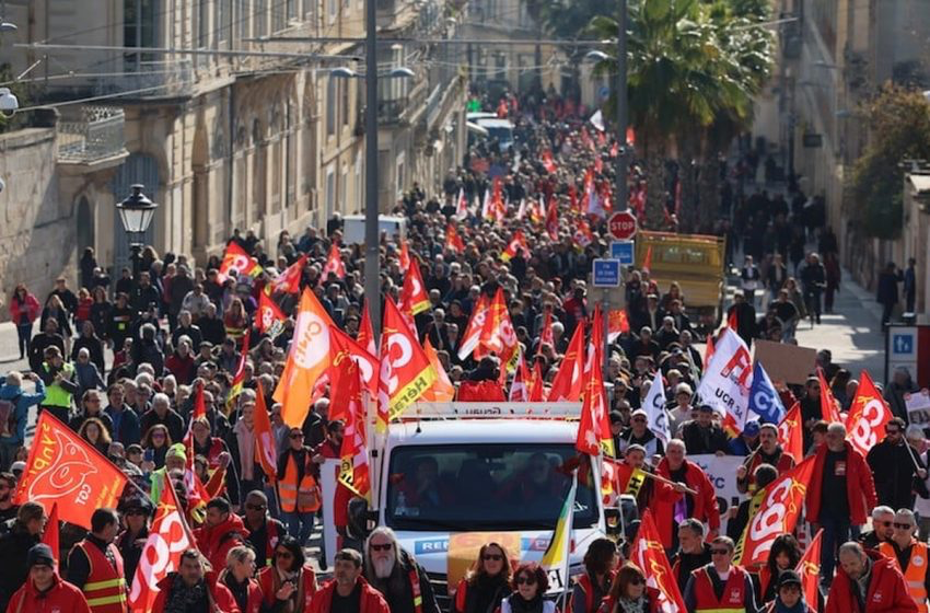 إصلاح نظام التقاعد فرنسا.. اشتباكات وأعمال عنف تشوب بعض المظاهرات