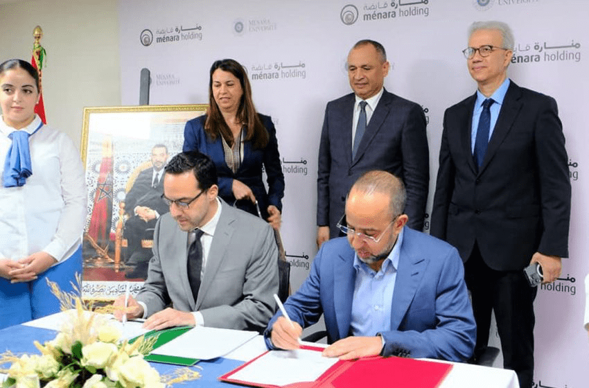 مراكش .. جامعة منارة ومجموعة المعهد العالي للتجارة وإدارة المقاولات يوقعان شراكة للتعاون في مجال البحث العلمي