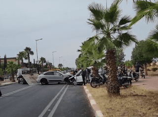 إصطدام سيارتين بين أوريكة ومراكش يرسل 3 أشخاص لقسم المستعجلات