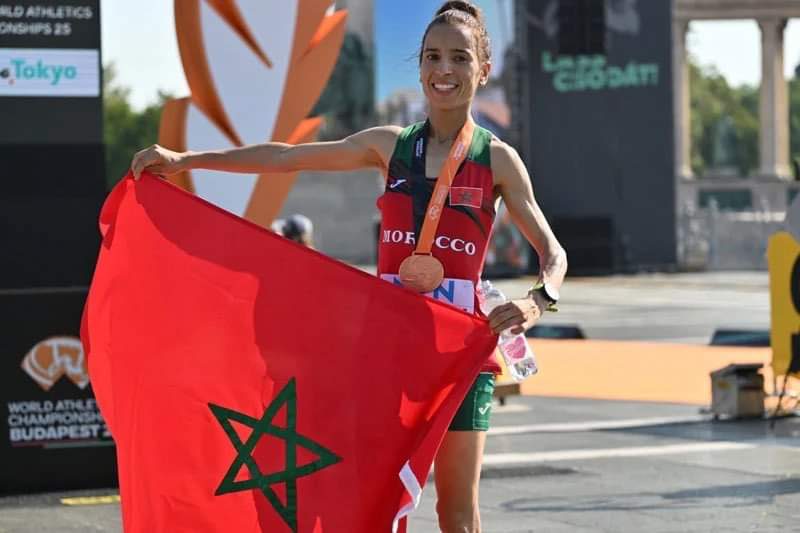 فاطمة الزهراء كردادي تهدي المغرب برونزية بمارطون بودابست