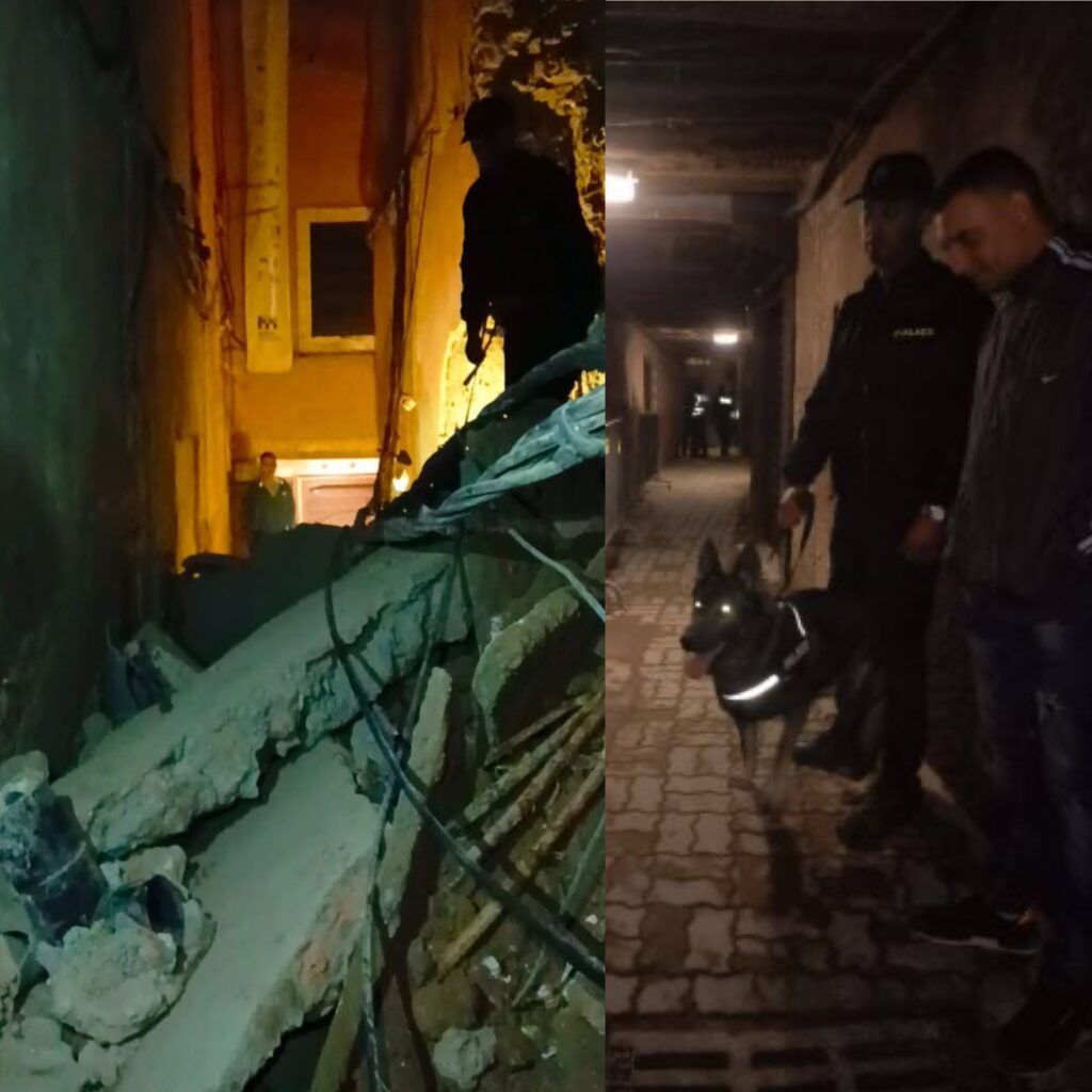 جثة مفترضة تحت انقاض منزل منهار تستنفر امن مراكش