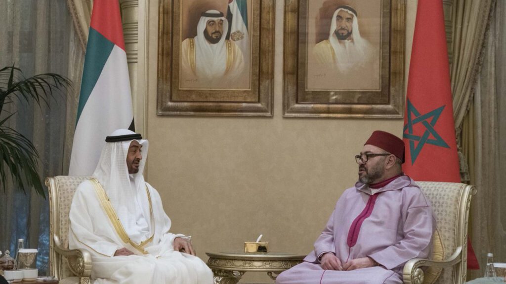 استقبال رسمي لجلالة الملك من طرف رئيس دولة الإمارات العربية المتحدة